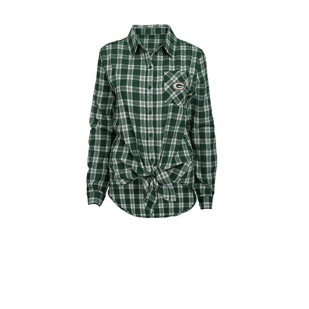 Green Bay Packers NFL Juniors' Action Plaid Shirt XS JUNIOR size UNISEX CHILDREN